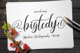 Bigtedy: A Handwritten Font for Modern Web Design
