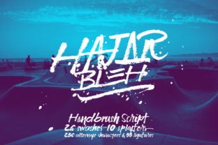 Hajar Bleh: A Playful Script Font for Web Design