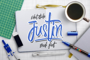 Justin Brush: A Handwritten Typeface for Authentic Branding