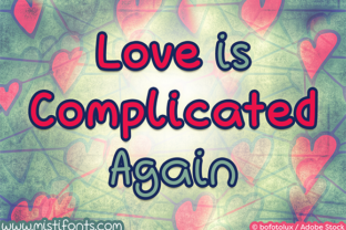 Love is Complicated Again: A Handwritten Font for Web Design