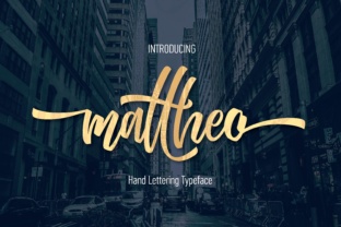 Mattheo Font: Bold Hand Lettering for Campaigns