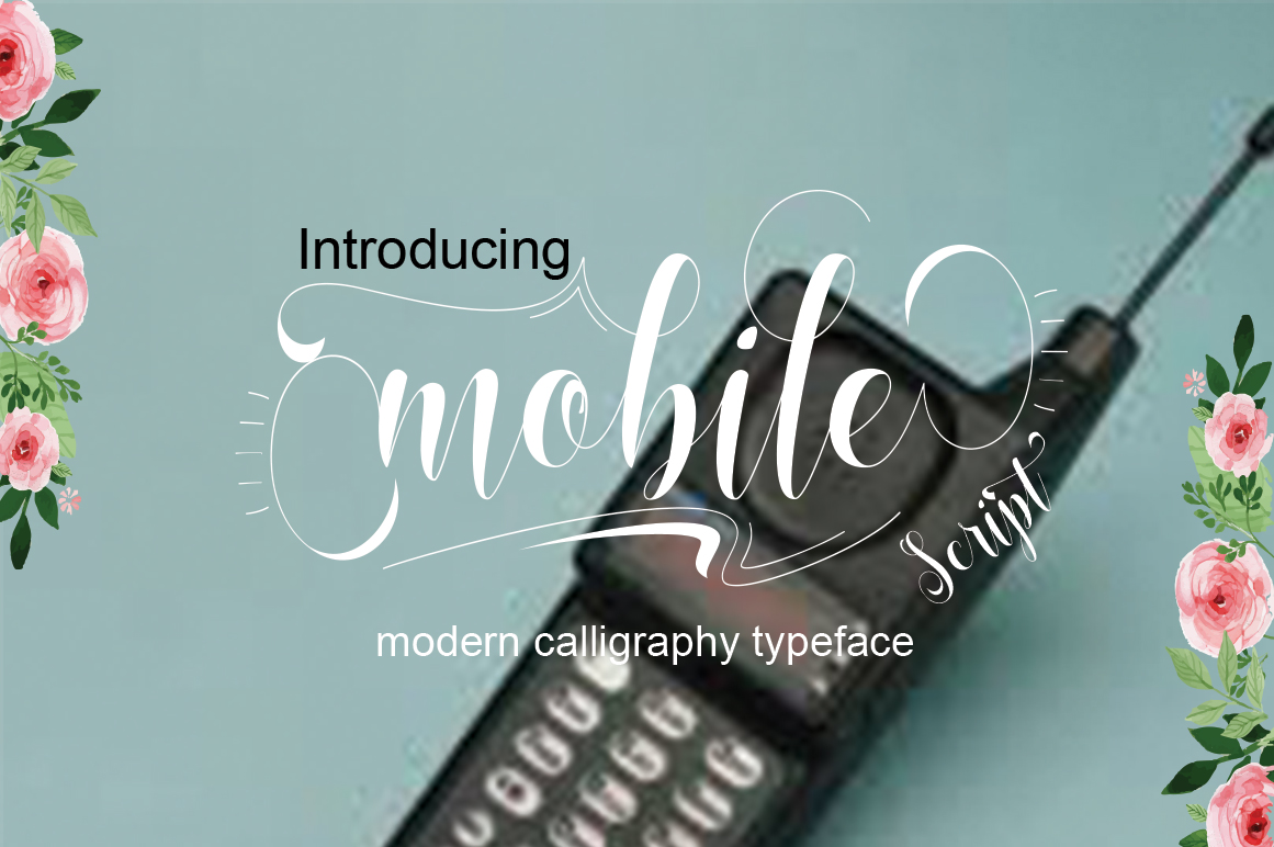 Mobile: A Handwritten Font for Crafters