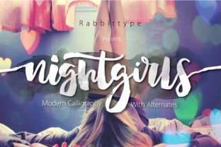Nightgirls: A Fluid Script Font for Web Design