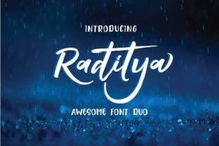 Raditya: A Handwritten Typeface for Web Design