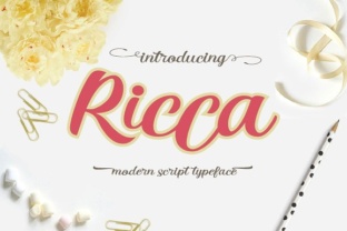 Ricca: A Fluid Handwritten Typeface for Modern Editorial Design