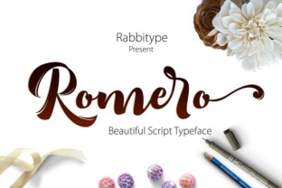 Romero Script Font for Handmade Makers