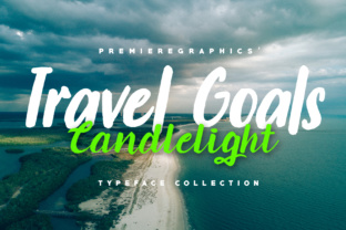 Travel Goals Candlelight: A Bold Handwritten Font for Editorial Design